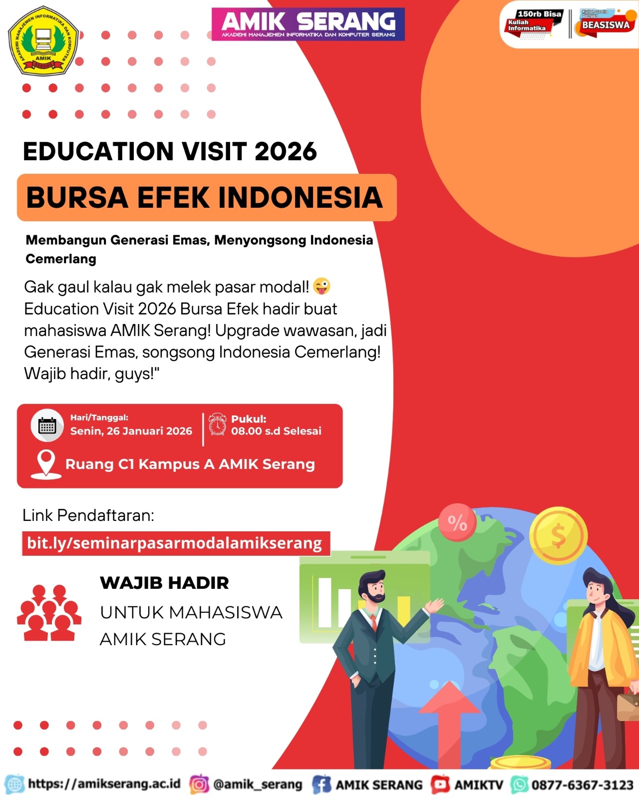 AMIK Serang Gelar Seminar Investasi di Bursa Efek